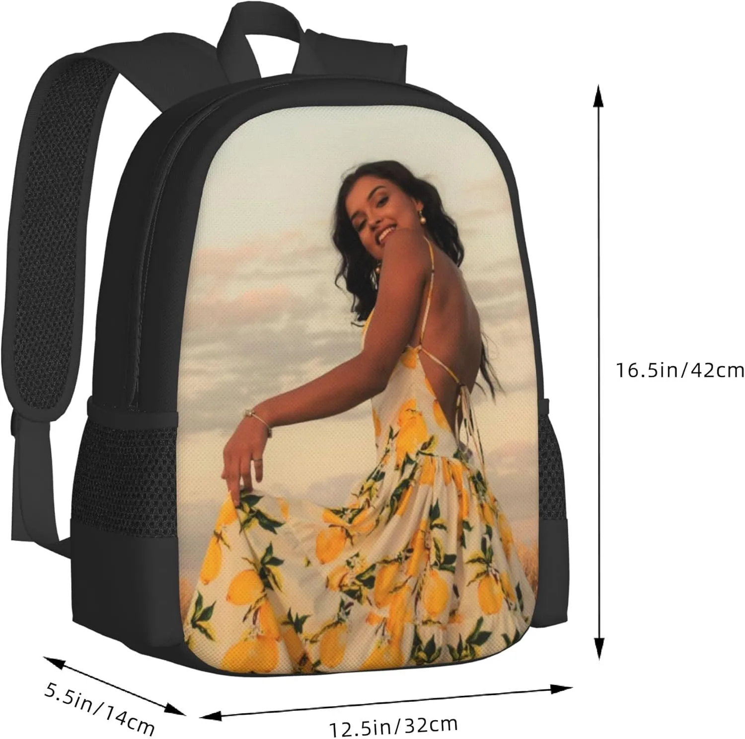 1-100PCS Custom Backpack Personalized Photo Backpacks Design Your Text Logo Simple Large Capacity Backpack for Man Woman Work Travel (Style 1)