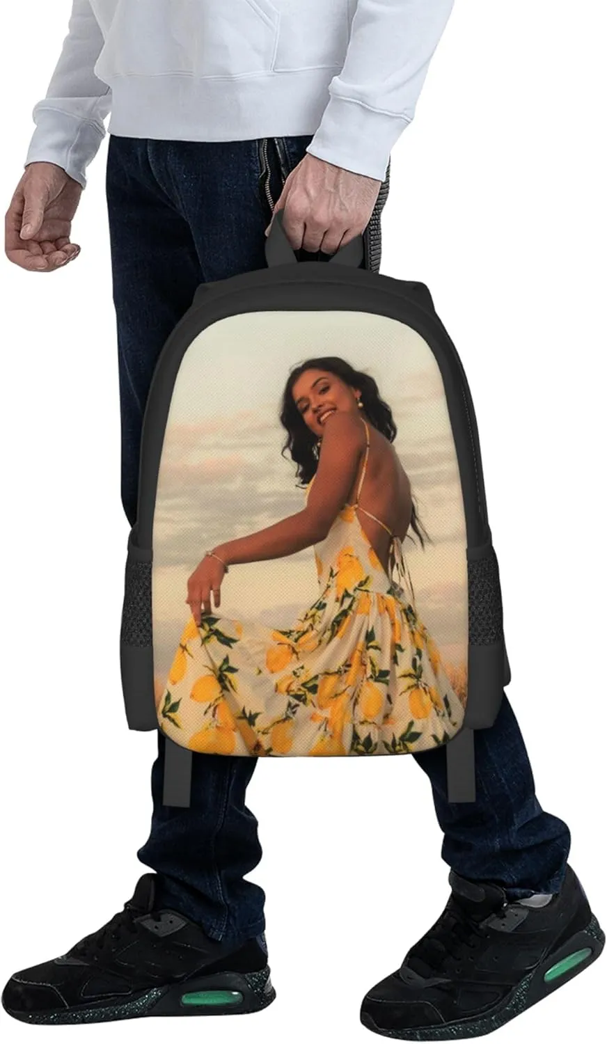 1-100PCS Custom Backpack Personalized Photo Backpacks Design Your Text Logo Simple Large Capacity Backpack for Man Woman Work Travel (Style 1)