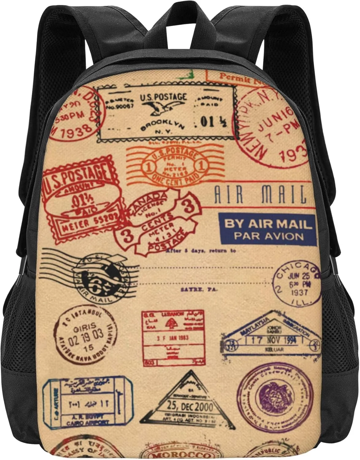 1-100PCS Custom Backpack Personalized Photo Backpacks Design Your Text Logo Simple Large Capacity Backpack for Man Woman Work Travel (Style 1)