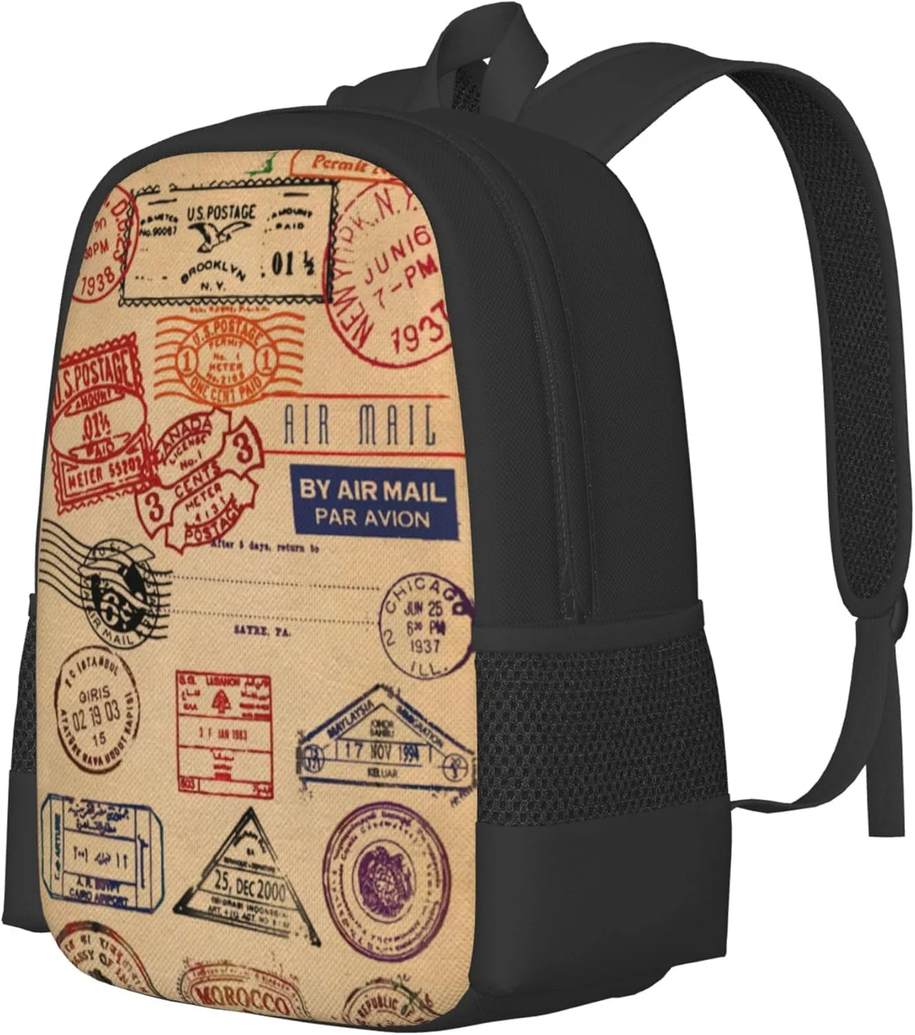 1-100PCS Custom Backpack Personalized Photo Backpacks Design Your Text Logo Simple Large Capacity Backpack for Man Woman Work Travel (Style 1)