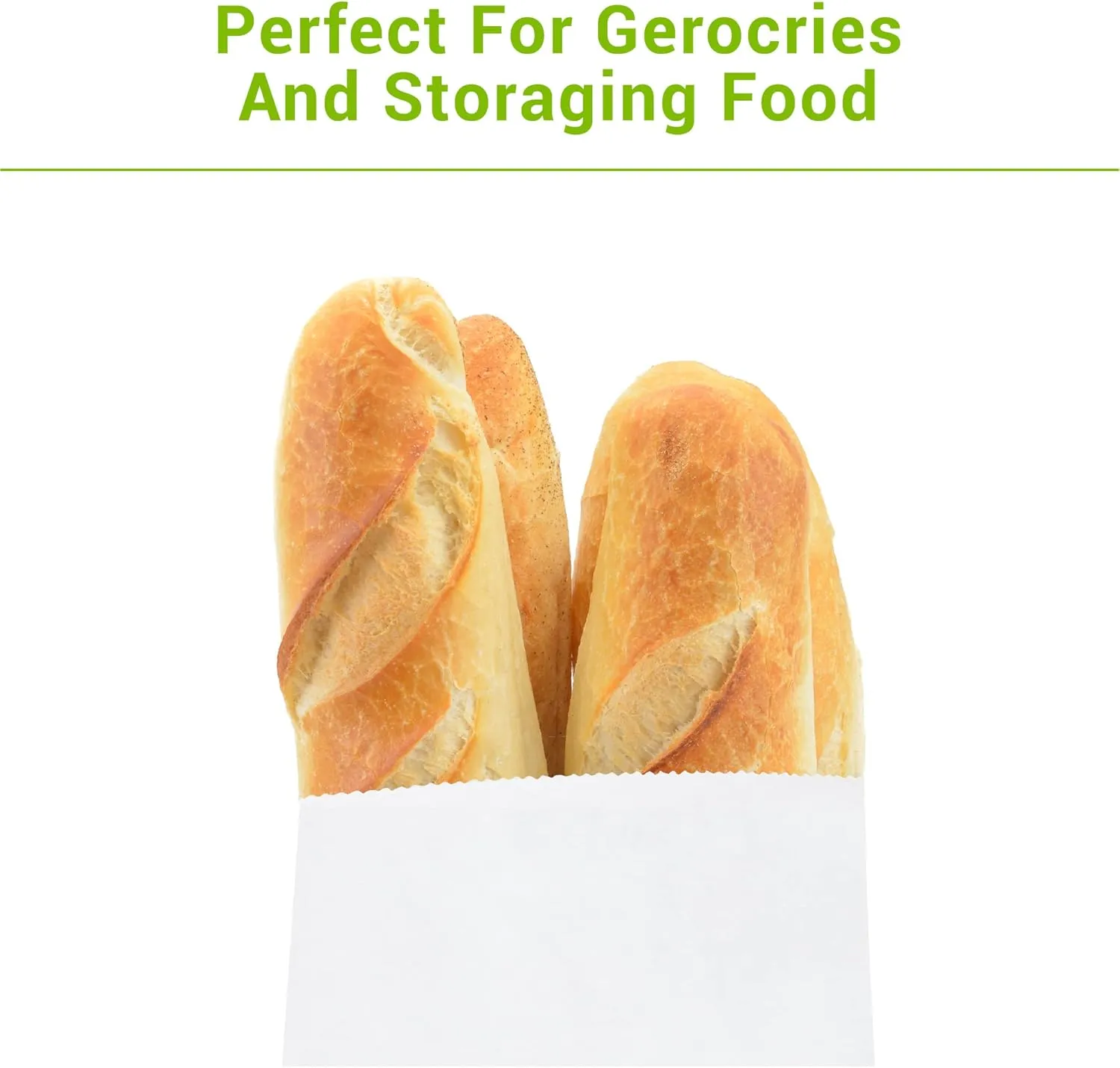 12 LB 1000 PCS 7x4x13.25 inch White Paper Bags, Lunch Bags for Take Out, Lunch, Snack, Cookies, Grocery
