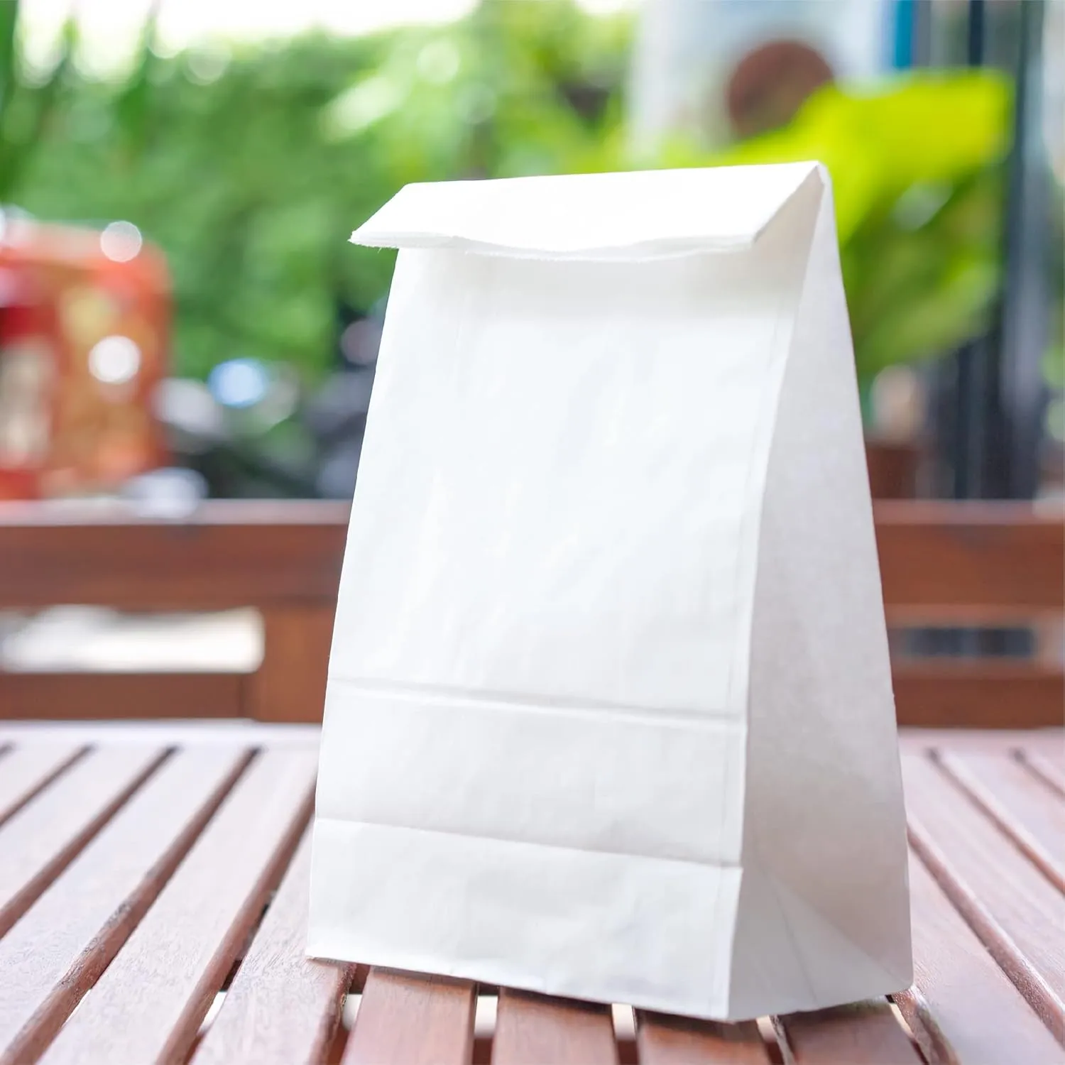 12 LB 1000 PCS 7x4x13.25 inch White Paper Bags, Lunch Bags for Take Out, Lunch, Snack, Cookies, Grocery