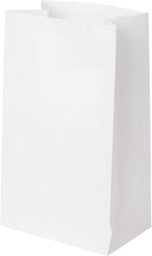 12 LB 1000 PCS 7x4x13.25 inch White Paper Bags, Lunch Bags for Take Out, Lunch, Snack, Cookies, Grocery