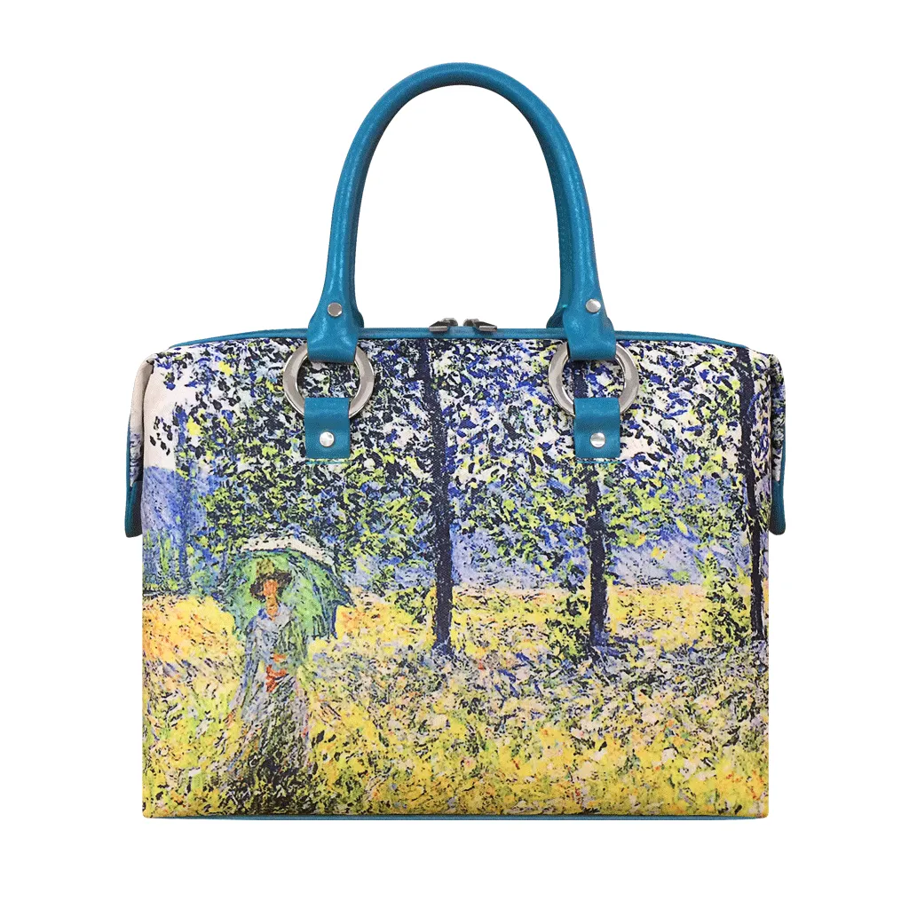 18 M-4, Handbag - Claude Monet, Sunlight Effect Under The Poplars