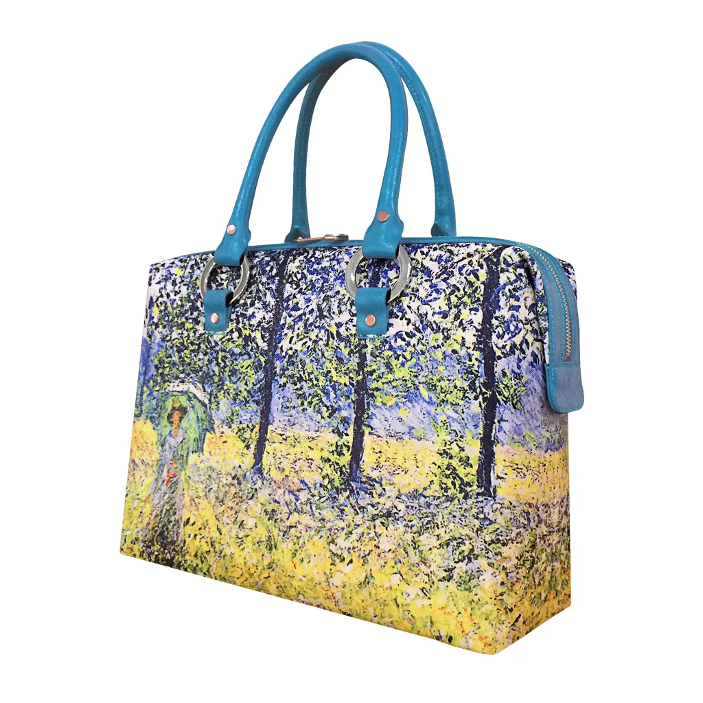 18 M-4, Handbag - Claude Monet, Sunlight Effect Under The Poplars