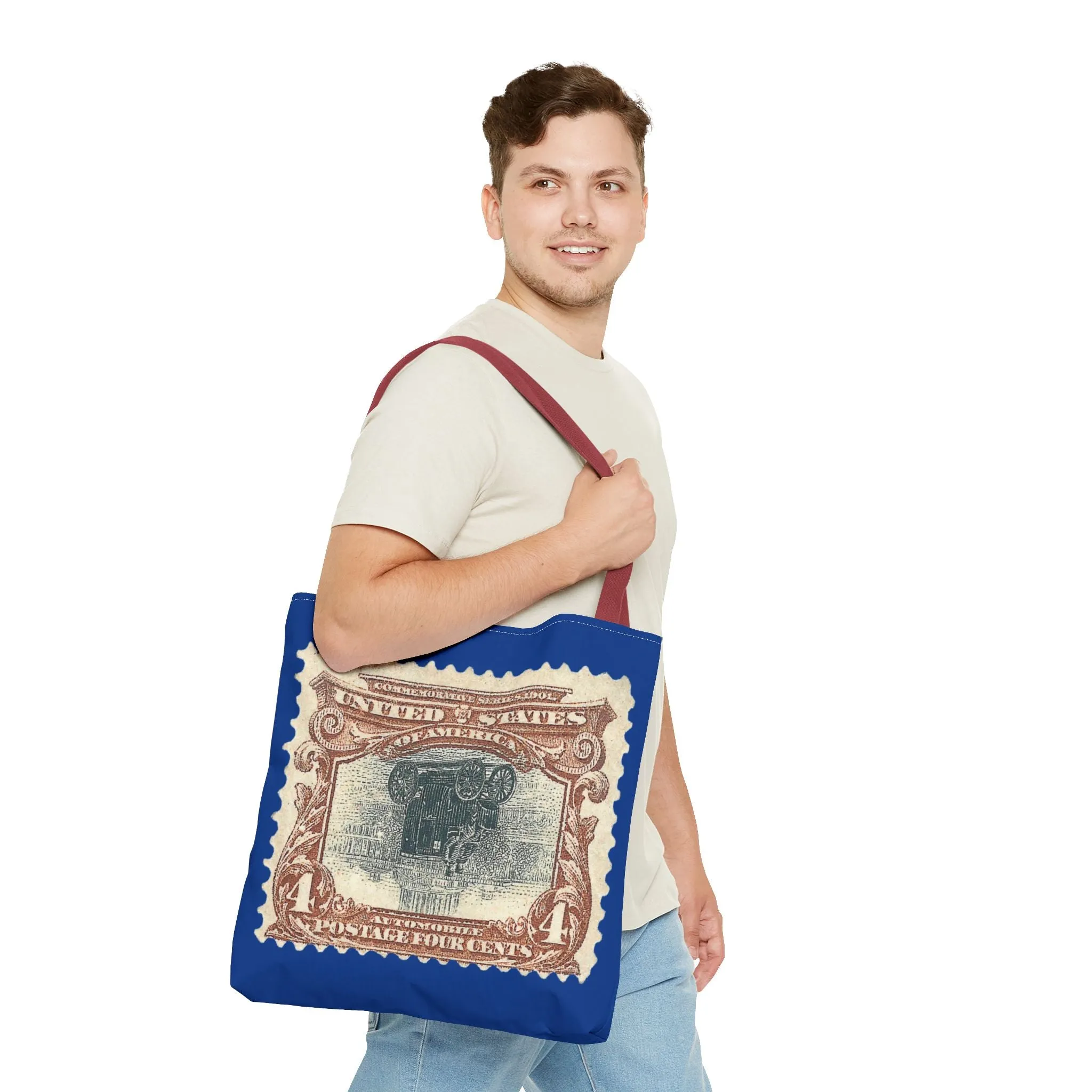 1901 2¢ PAN-AMERICAN EXPO AUTO STAMP ERROR Tote Bag