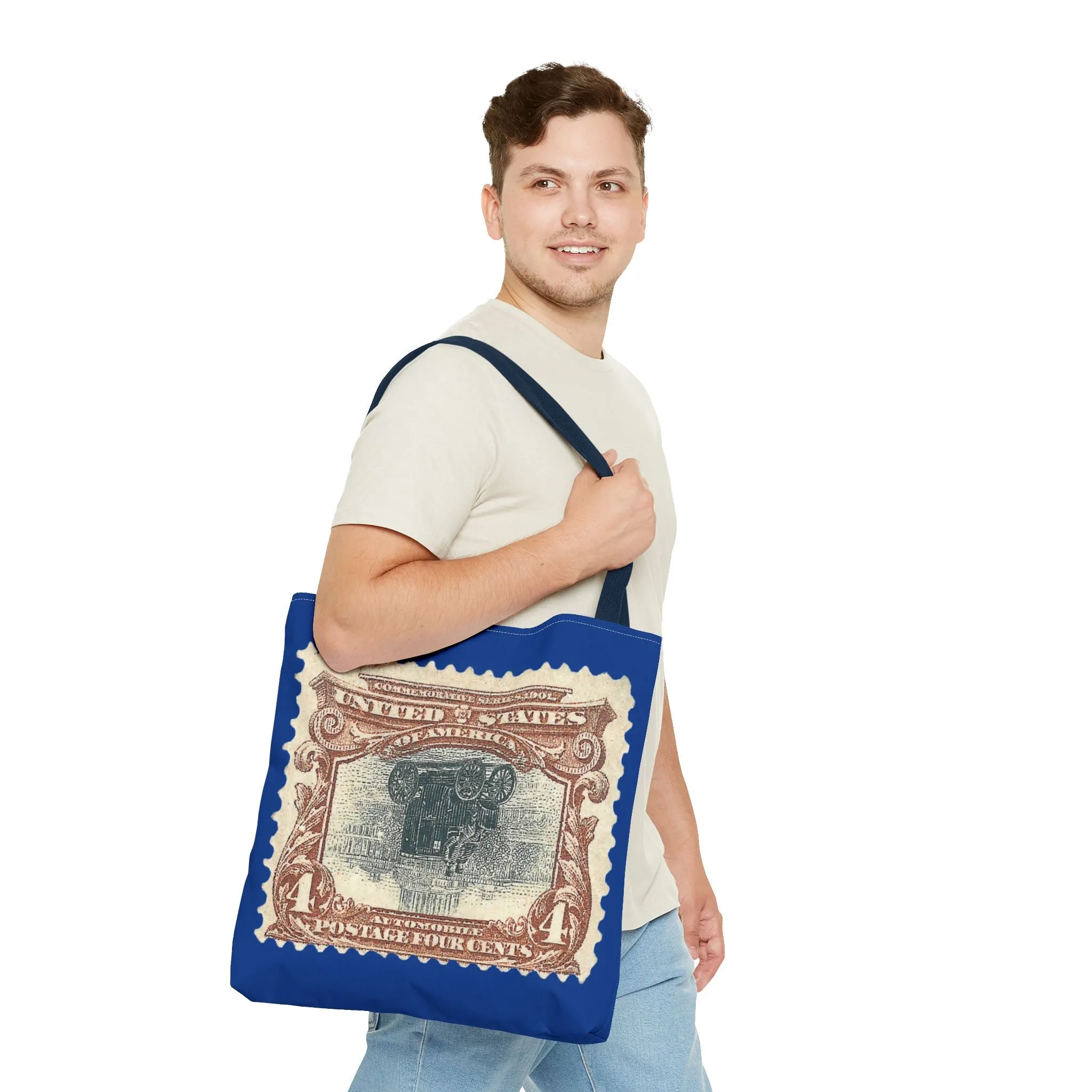 1901 2¢ PAN-AMERICAN EXPO AUTO STAMP ERROR Tote Bag
