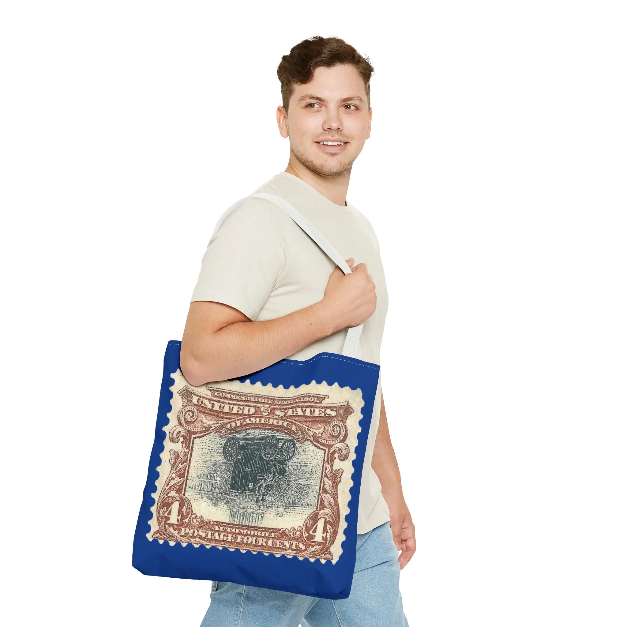 1901 2¢ PAN-AMERICAN EXPO AUTO STAMP ERROR Tote Bag