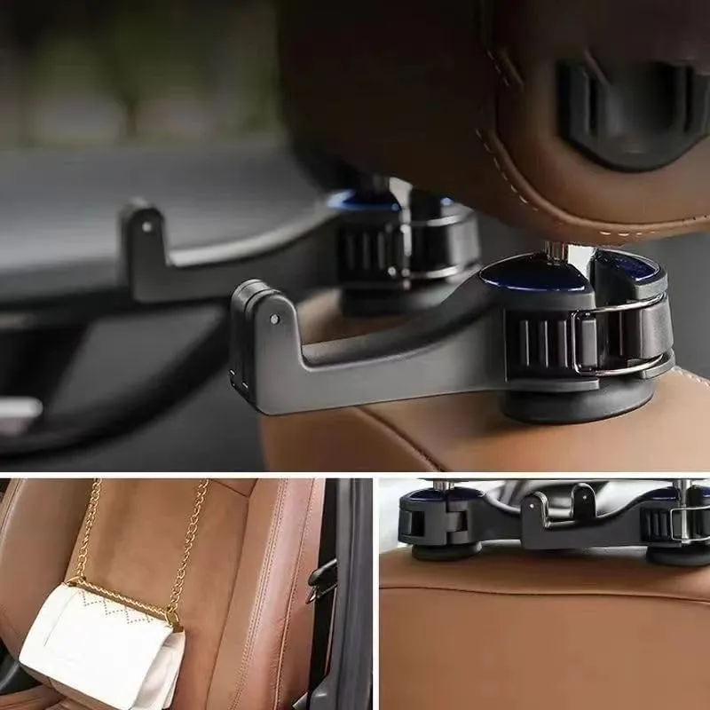 2 Pack for Ford B-MAX C-MAX S-MAX KA Edge Mustang Explorer Car Seat Headrest Hook Car Purse Hook Car Handbag Car seat Accessories Durable car Interior,A Red
