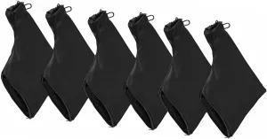 255 Miter Saw Dust Bag (Black) -with Zipper and Corded Adjustable Stand, Dust Bag for Miter Saws, Table Saws, Belt Sanders, Edge Planers, Diagonal Saws (6 PACK)