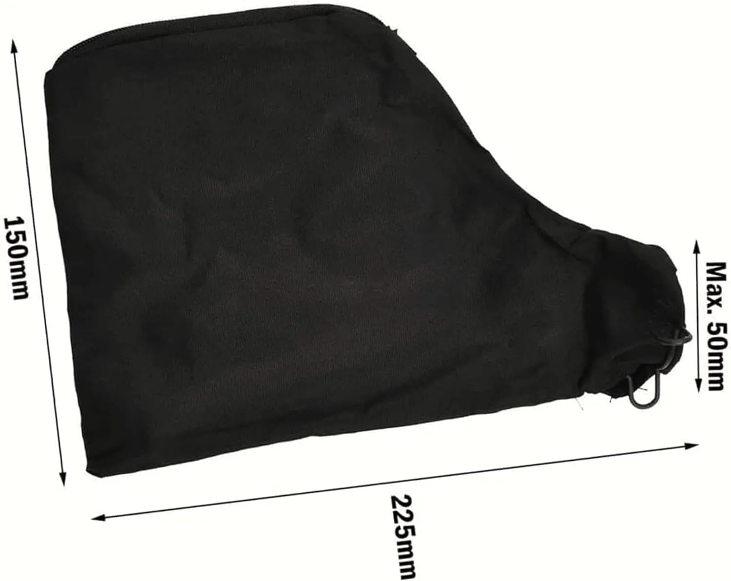 255 Miter Saw Dust Bag (Black) -with Zipper and Corded Adjustable Stand, Dust Bag for Miter Saws, Table Saws, Belt Sanders, Edge Planers, Diagonal Saws (6 PACK)