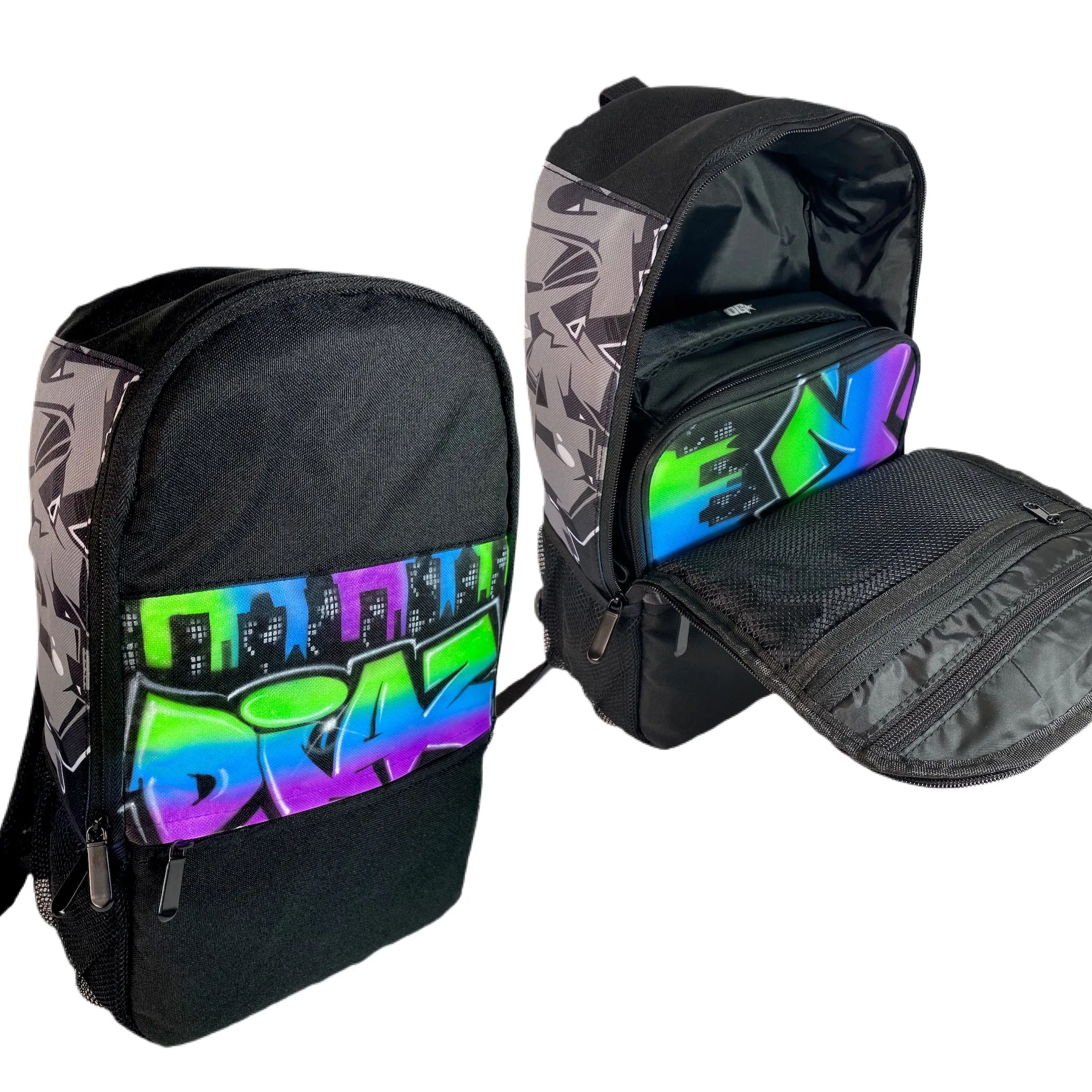 3 Colour City Style Custom Combo (Combo1) 1x Cap 1x Backpack, 1x Lunchbox