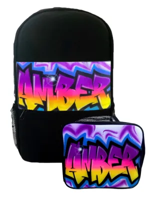 3 Colour Fade Kids Backpack and Lunchbox Combo (Combo9)