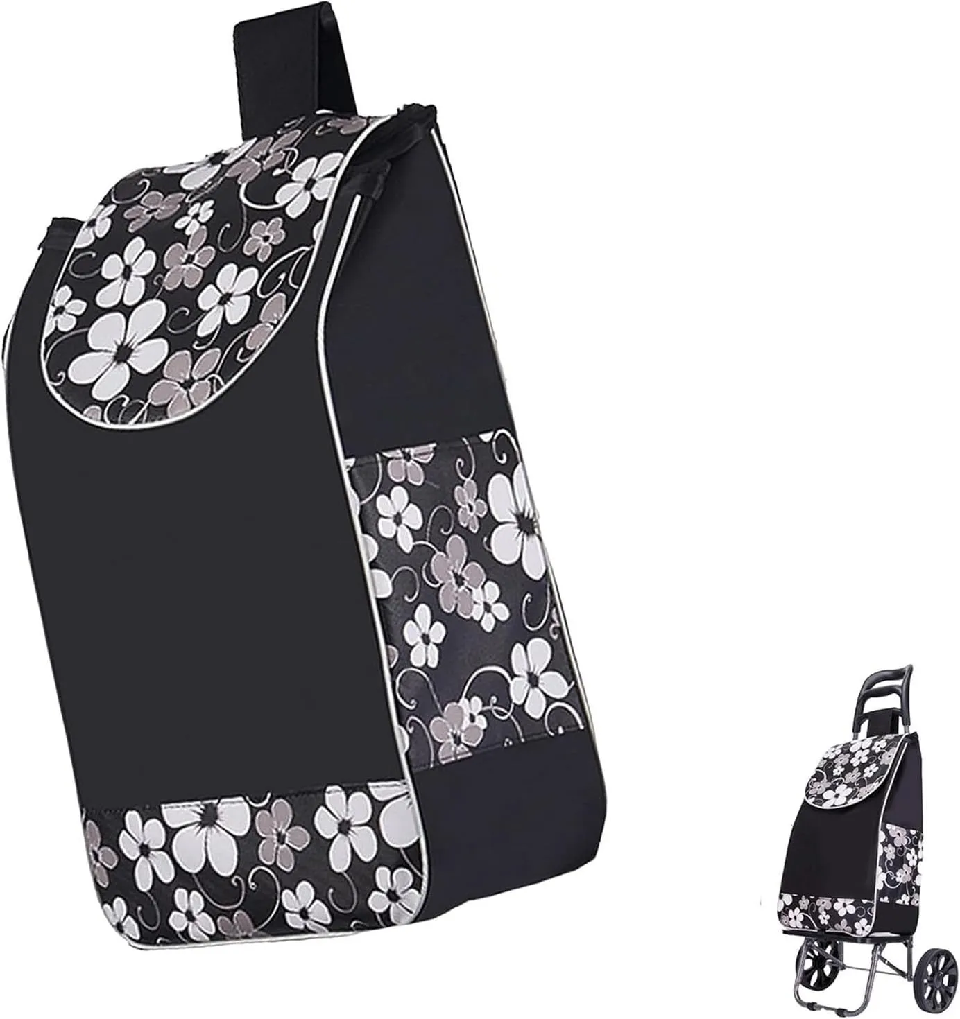 35L Trolley Bags for Shopping Cart - Shopping Cart Replacement Bag, Oxford Cloth Waterproof Storage Bag, Collapsible Shopping Trolley Storage Bag, Trolley Replacement Bag with Side Pockets