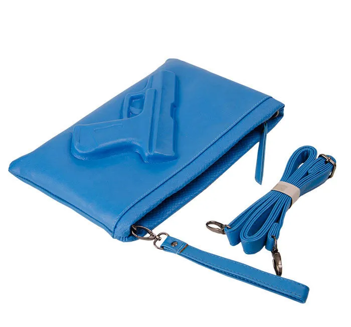 3D Print Gun Bag women messenger bags Designer clutch purse famous brand women bag ladies Envelope Clutches With Strap or Chain