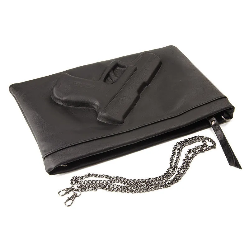 3D Print Gun Bag women messenger bags Designer clutch purse famous brand women bag ladies Envelope Clutches With Strap or Chain