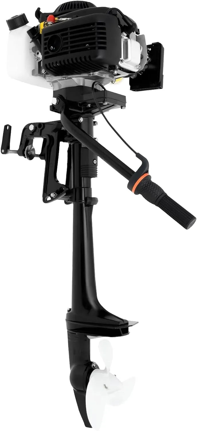 4HP 4 Stroke Outboard Motor, Gas Fishing Boat Engine, 55CC, Boat Motor, CDI Air Cooling, Short Shaft, For Fishing, Fresh Water