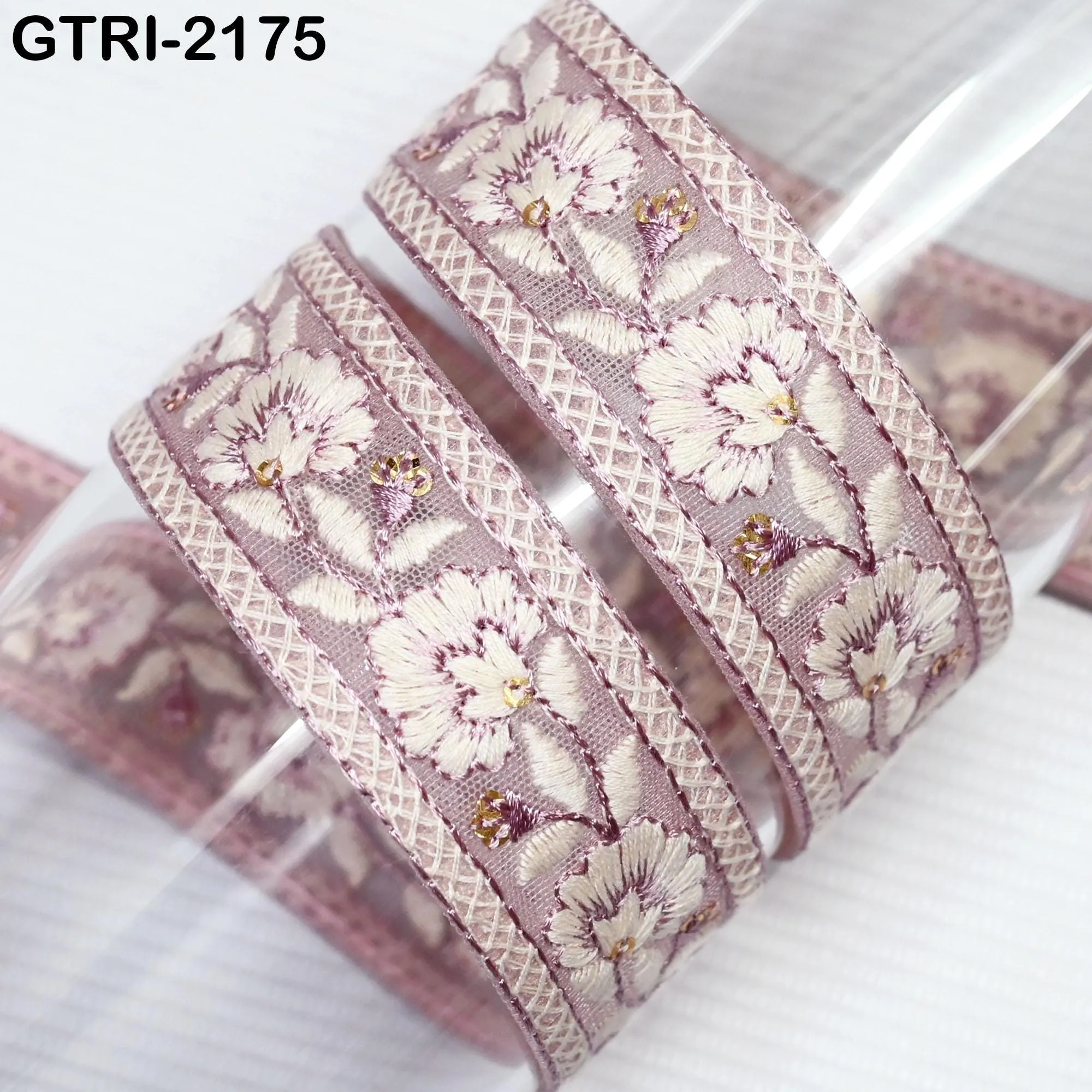 9 Yard 3cm Embroidery Ribbon for Kids Crafting Sewing Costumes Dog Collar Tote Bags, Lampshades, Holidays Decor Embroidered Embellishment