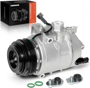 A-Premium Air Conditioner AC Compressor with Clutch Compatible with Ford Fusion 2.0L 2013-2020, Edge 2016-2018 & Lincoln MKZ 2.0L 2013-2018