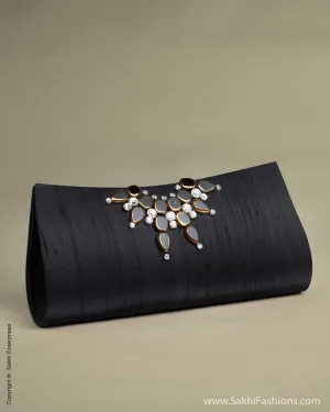 AC-0016 Silk Clutch Black
