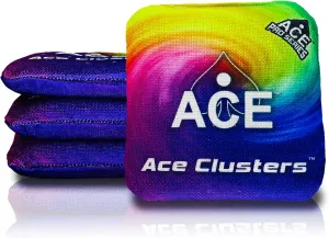 Ace Clusters | ACE Pro Cornhole Bags   PRO Kits | Cluster Pad Technology | Dual Sided Slick Stick All Weather | Optional Bag Break in and Carrying Case | Set of 4