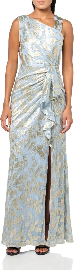 Adrianna Papell Women's Foil Asymmetric Gown
