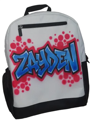 Airbrush Backpack Name Design 017