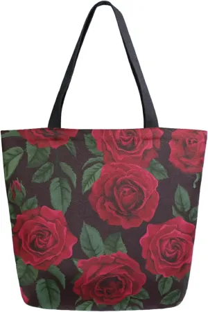 ALAZA Canvas Tote Bag Large Women Casual Shoulder Bag Handbag For Outdoors Holiday Weekender Travel