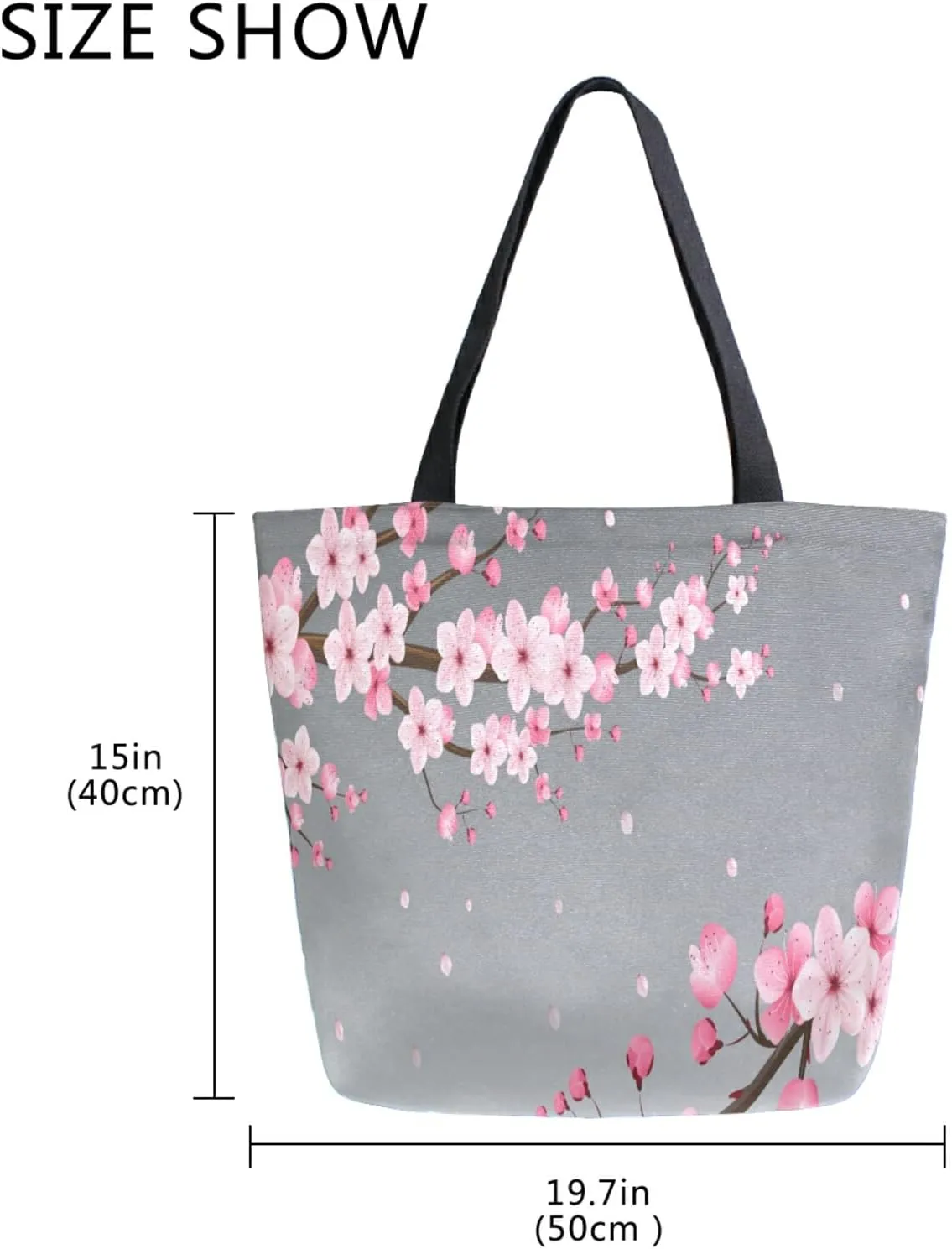ALAZA Canvas Tote Bag Large Women Casual Shoulder Bag Handbag For Outdoors Holiday Weekender Travel