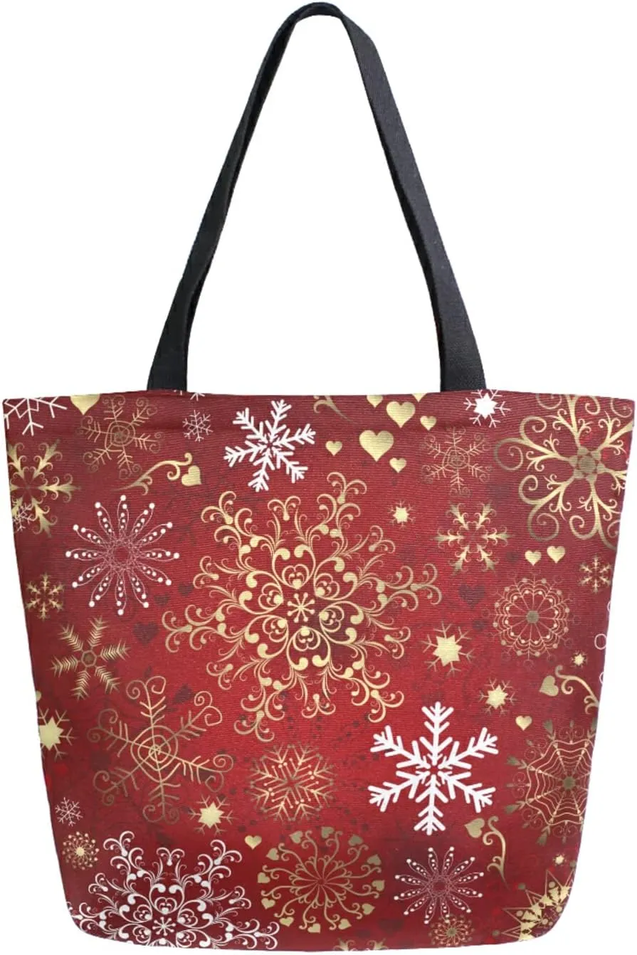 ALAZA Canvas Tote Bag Large Women Casual Shoulder Bag Handbag For Outdoors Holiday Weekender Travel