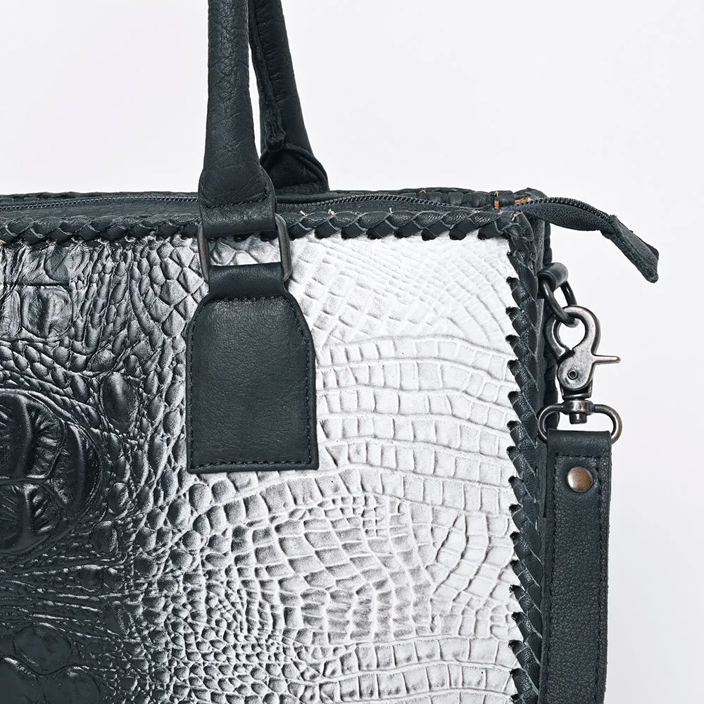 American Darling ADBG1217 Crocodile Embossed Genuine Leather Women Bag Western Handbag Purse