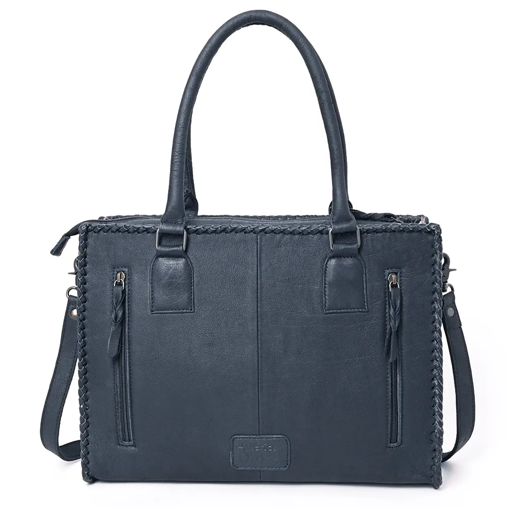 American Darling ADBG1217 Crocodile Embossed Genuine Leather Women Bag Western Handbag Purse