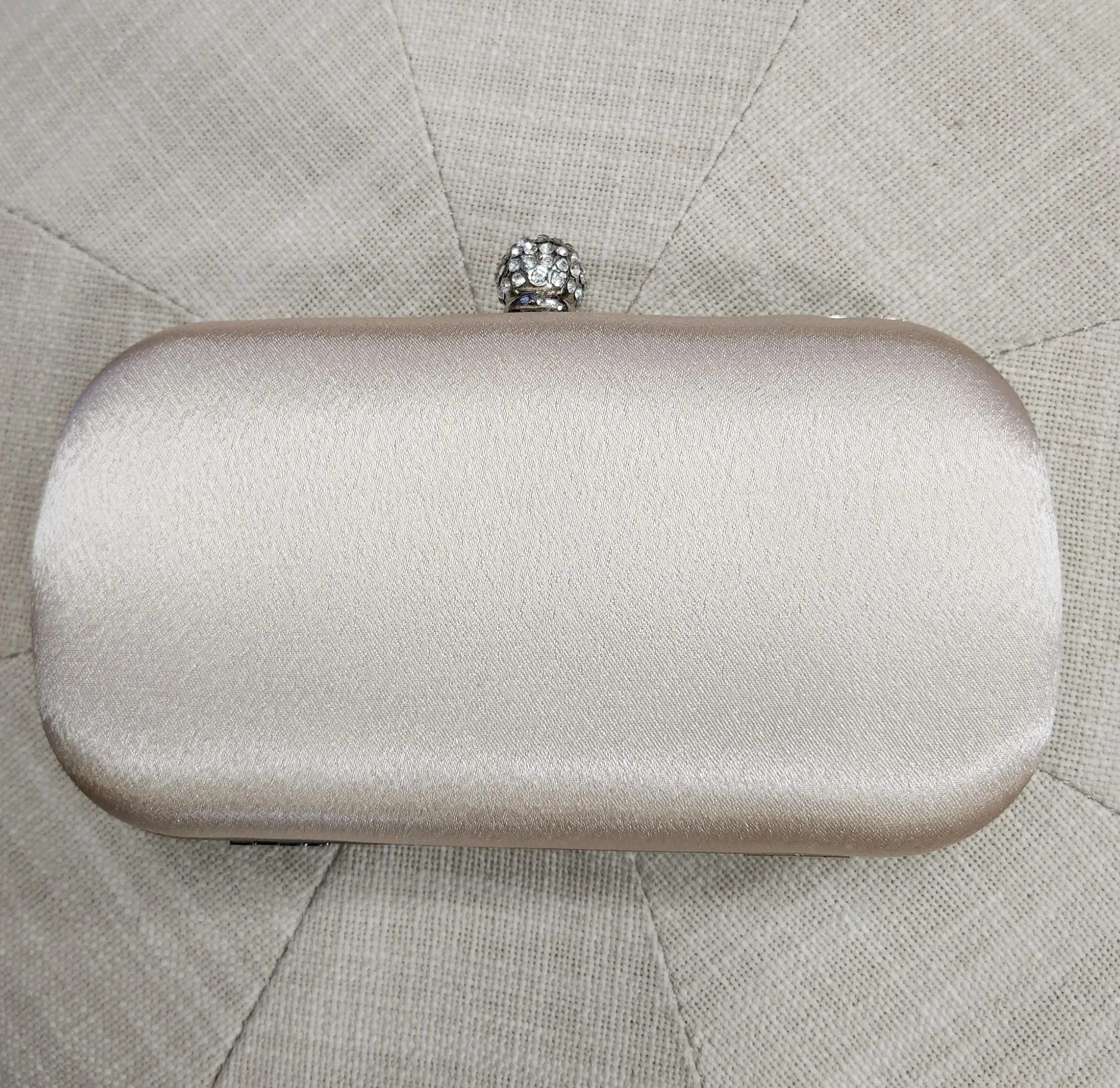 Anais - Champagne Beaded Clutch