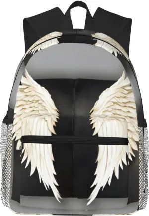 angel feathers print Lightweight and comfortable backpack Casual Laptop Backpack for Travel Hiking