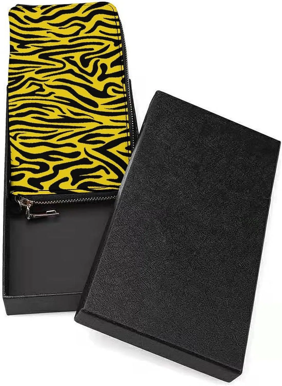Animal Pattern Tiger Women's Leather Long Large Capacity Wallet Clutch Wallet with Hand Strap, 20x10.5cm, style-17