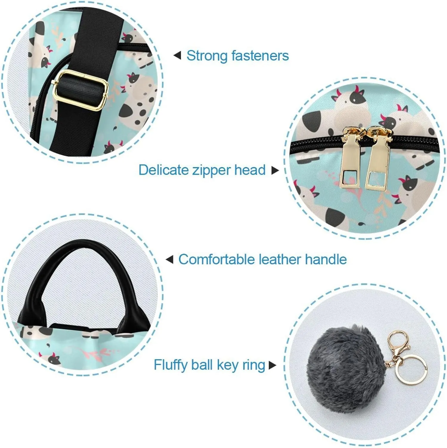Animal Print Anti-theft Backpack Handbags for Women Travel Rucksack Lightweight Shoulder Bags 13.4 X 5.9 X 15in Pattern 10