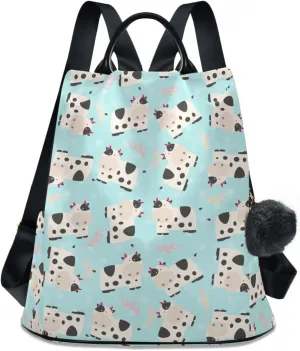 Animal Print Anti-theft Backpack Handbags for Women Travel Rucksack Lightweight Shoulder Bags 13.4 X 5.9 X 15in Pattern 10