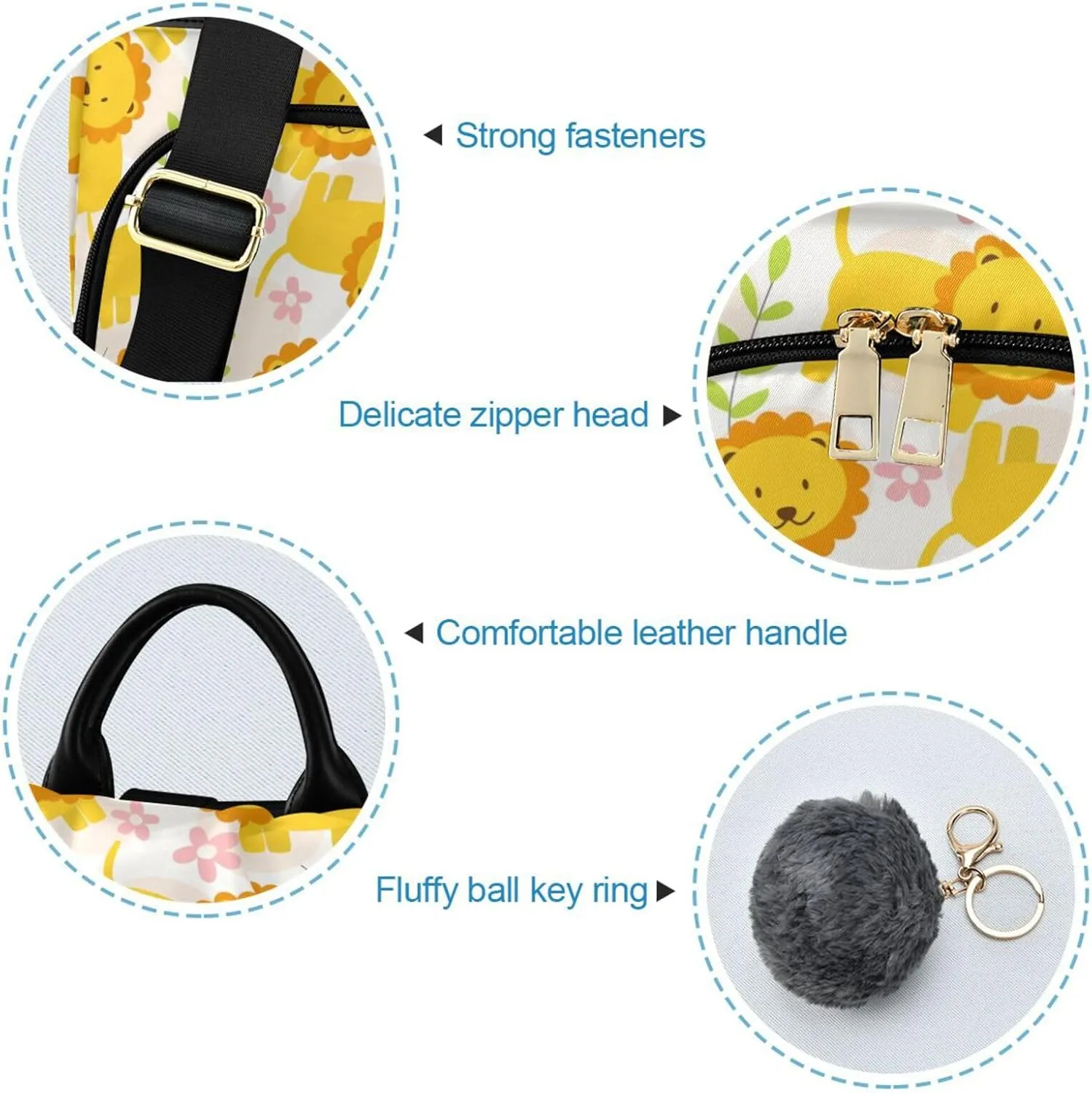 Animal Print Anti-theft Backpack Handbags for Women Travel Rucksack Lightweight Shoulder Bags 13.4 X 5.9 X 15in Pattern 11