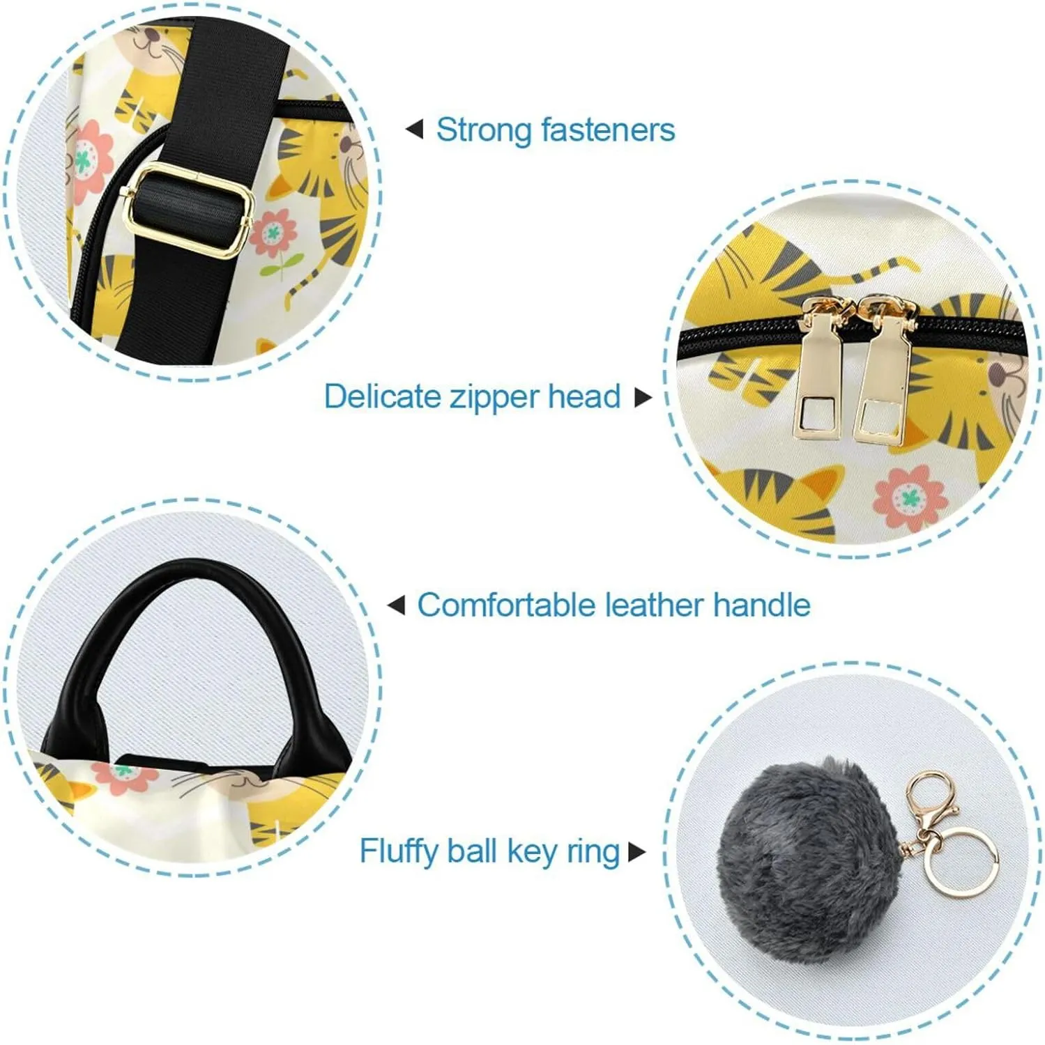 Animal Print Anti-theft Backpack Handbags for Women Travel Rucksack Lightweight Shoulder Bags 13.4 X 5.9 X 15in Pattern 9