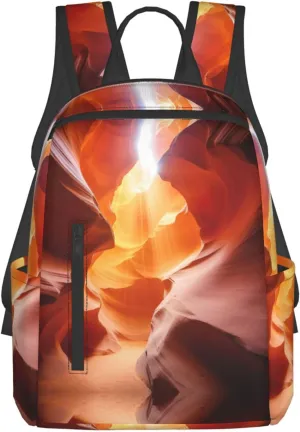 Antelope Canyon print Simple lightweight casual backpack travel bag backpack for men and women