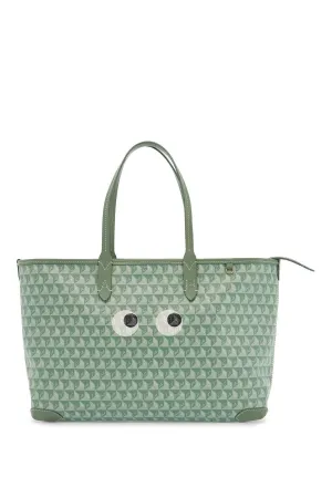 Anya Hindmarch "I Am A Plastic Bag Eyes Zipped Tote Bag