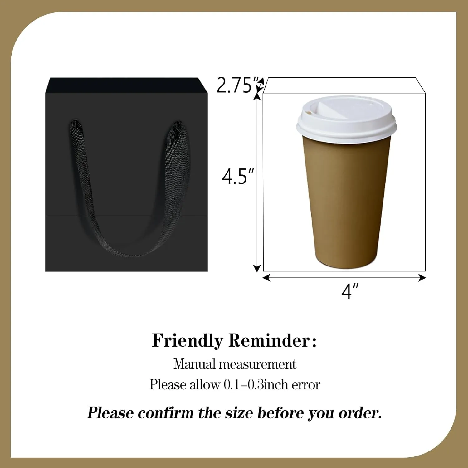 Aosric Black Gift Bags with Handles, 30 Pcs 4"x2.7"x4.5" Durable, Reusable, Foldable Small Cardstock Paper Bags for Party Favors, Christmas, Baby Shower, Birthday, Wedding, Shopping, and Retail Use