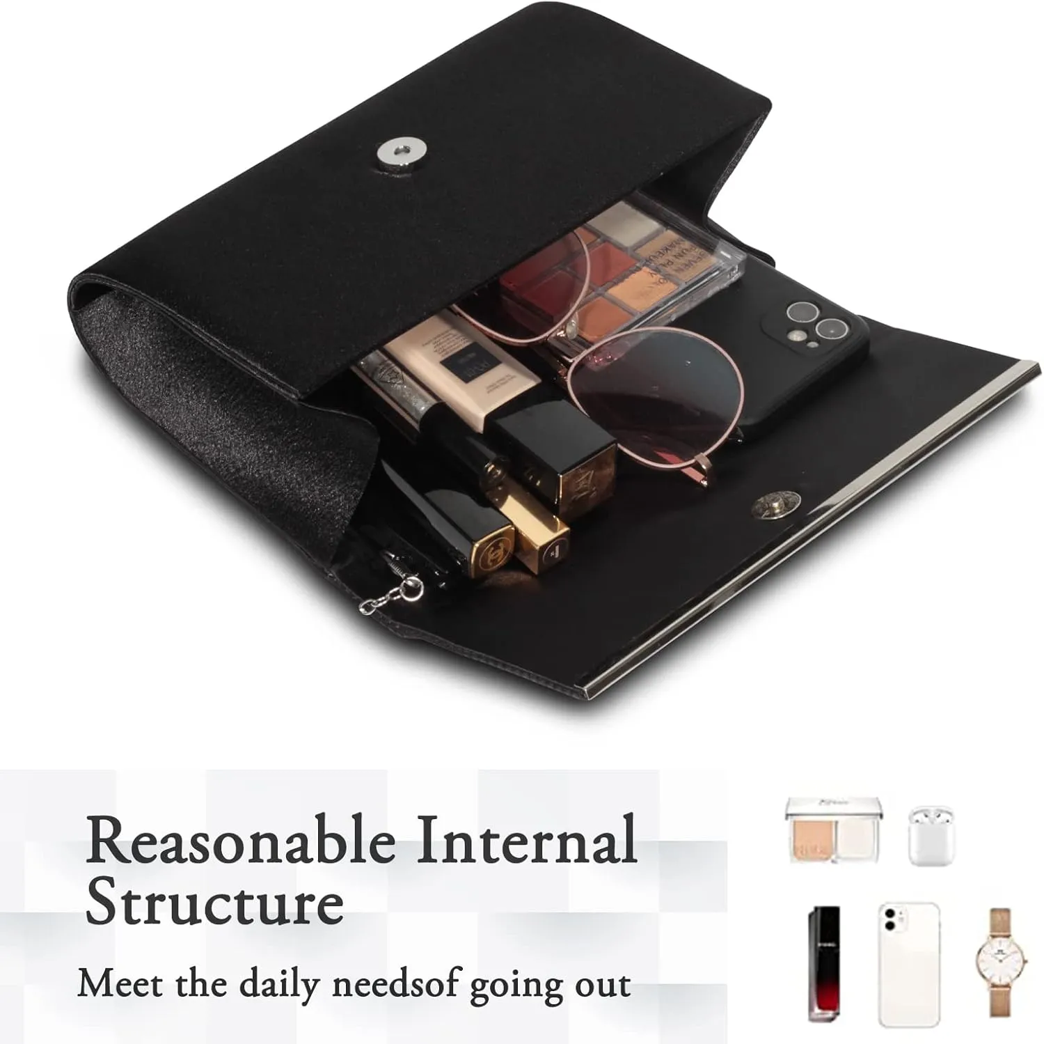 AOYUNHUI Clutch Purses for Women Wedding Cross Body Bag Purses for Women Wedding Prom Party Club
