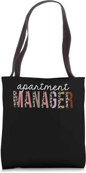 Apartment Manager Leopard Print Funny Appreciation Tote Bag
