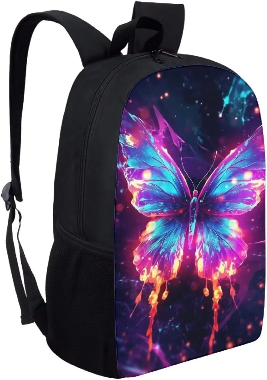 Aqua Purple Galaxy Butterfly Lightweight Cool Graffiti Animal Backpacks Girls School Bags Kids Bookbags Cool Travel Daypack For Boys Girls