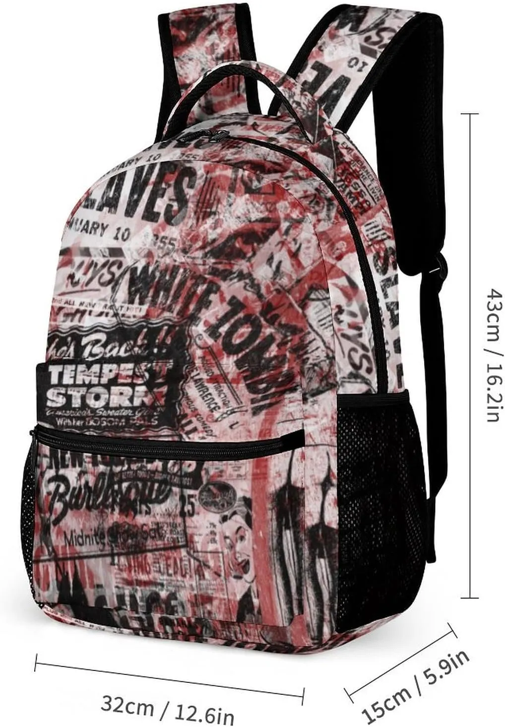 Art Graffiti Wall Printed Laptop Backpack Travel Camping Backpack for Men Women, School Bookbag for Kids
