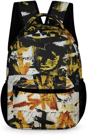 Art Graffiti Wall Printed Laptop Backpack Travel Camping Backpack for Men Women, School Bookbag for Kids