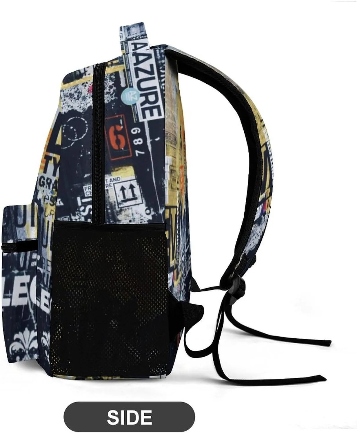 Art Graffiti Wall Printed Laptop Backpack Travel Camping Backpack for Men Women, School Bookbag for Kids