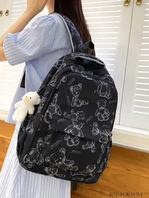 BagForLove - Korean Style Graffiti Backpack: Lightweight, Spacious, and Stylish for College Women
