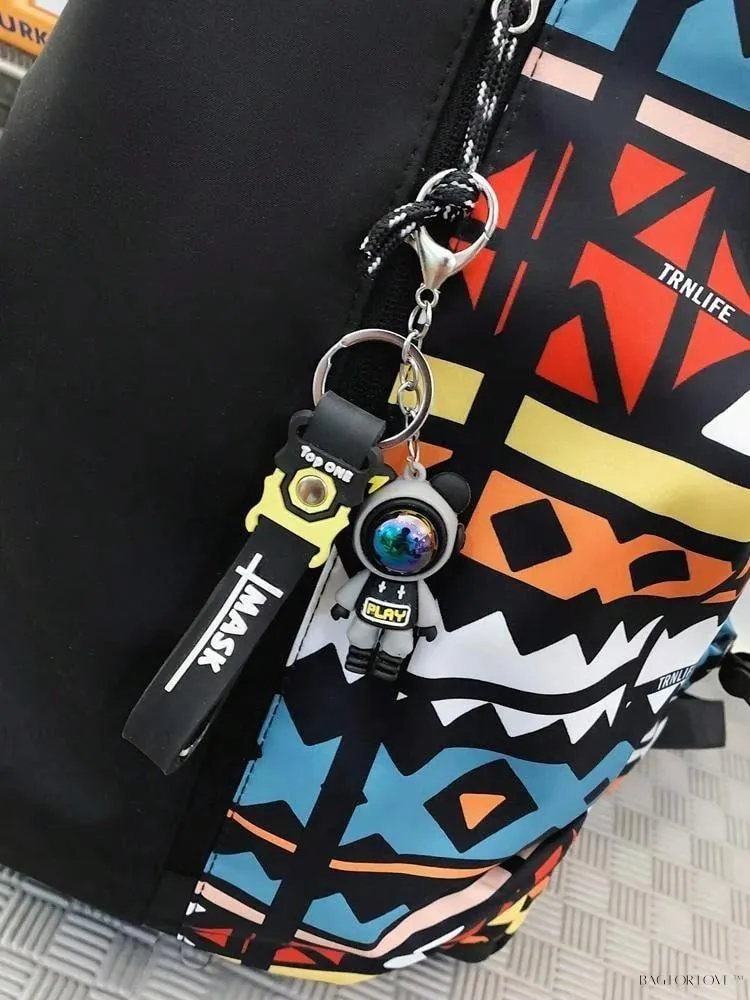 BagForLove - Stylish Graffiti Print Messenger Bag for Travel and School